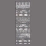 Наклейки Стразы Кристаллы, самоклеящиеся, Серебро