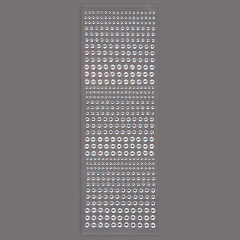 Наклейки Стразы Кристаллы, самоклеящиеся, Серебро