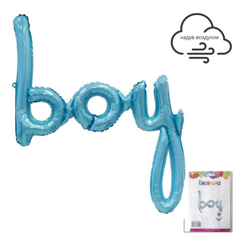 Надпись "Мальчик", голубой / Phrase Boy