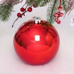 Новогодний шар Красный глянец