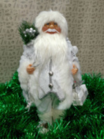 Игрушка Дед Мороз под елку белый