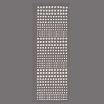 Наклейки Стразы Жемчужины, самоклеящиеся, Белый