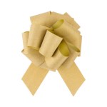 Бант Шар, Золото, Глиттер, с блестками, ширина ленты 6 см