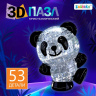 Пазл 3D детский ZABIAKA «Панда», кристаллический, 53 детали, МИКС