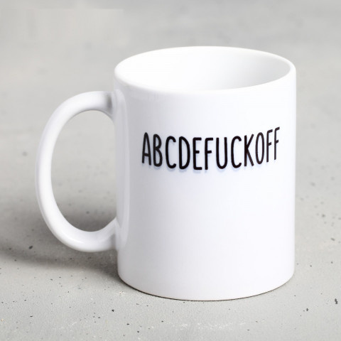 Распродажа! Кружка «ABCDEFUCKOFF»