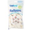 BB Шары С Днем Рождения Ретро, белый, пастель