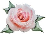 Фигура Роза акварель
