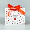 Пакет ламинированный с лентой «В сердечке»