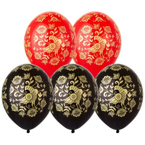 BB Шары Русский стиль Птица, шелкография, пастель