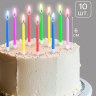 Свечи для торта «Цветное пламя», 6 см 110055