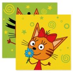 Сервировочные салфетки, Три Кота, Играем вместе