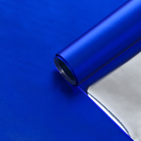 Плёнка упаковочная матовая Синий