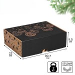 Коробка подарочная новогодняя складная Happy New Year, #нг