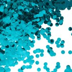 Конфетти Круги, Голубой, Металлик