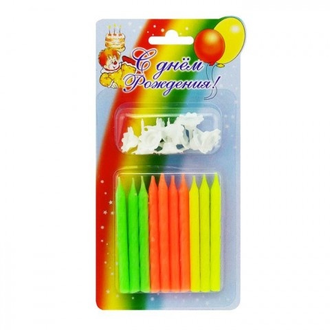 Свечи тортовые классические (Ассорти)