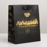 Пакет ламинированный вертикальный «100% лучший мужик»
