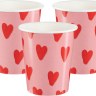 Стаканы, Сердечки, розовые
