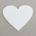 Пластиковое сердце для фотозоны, Белый