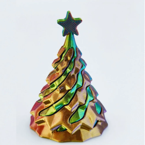 3D-печатная игрушка Крутящаяся новогодняя ёлка, микс