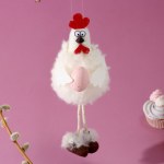 Мягкая игрушка на пасху «Петушок» на подвесе, МИКС