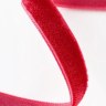 Лента бархатная, красная №40