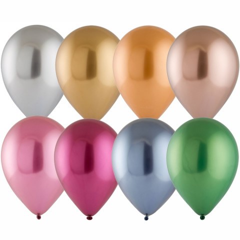 E Шары Хром Сатин ассорти