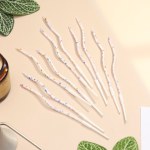 Свечи для торта "Серпантин Клякса", белые