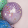 Шары Павлиний хвост (премиум агат) (Peacock balloons) Сиреневый 18" 46 см