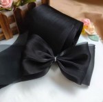 Лента капроновая Жемчужный перелив, Черный