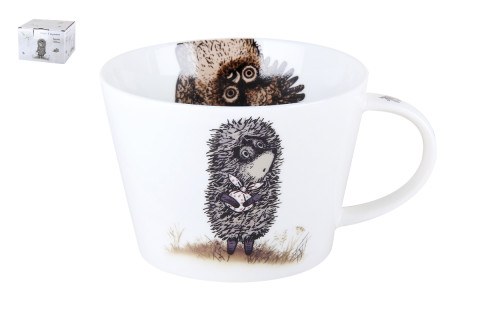 Кружка большая Ежик в тумане "Малиновое варенье", Quinsberry