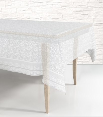 Скатерть одноразовая, Кружево, Белый