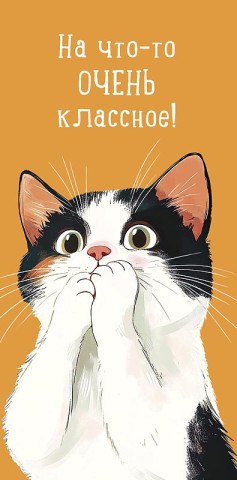 Конверт для денег На что-то очень классное, котик