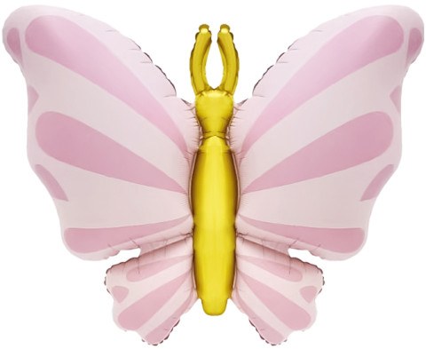 Фигура, Изящная бабочка, Розовый, Сатин
