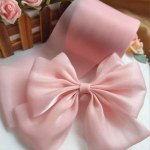 Лента капроновая Жемчужный перелив, Нежно-розовый