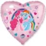Сердце My Little Pony, Лошадки Пинки Пай и Радуга, Розовый  FM