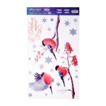 Наклейки новогодние на окна «Снегири» Наклейки новогодние на окна «Снегири»