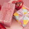Упаковочная бумага 80гр Сердечки, Розовый