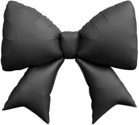 Фигура, Бант, Черный, Сатин