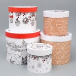 Коробка цилиндр «Уютные мгновения», Новый год #нг