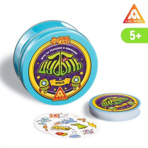 Настольная игра «Дуббль. Space» на реакцию и внимание, 5+