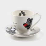 Чайная пара Quinsberry «Винни Пух», кружка 440 мл, фарфор, белая Чайная пара Quinsberry «Винни Пух», кружка 440 мл, фарфор, белая