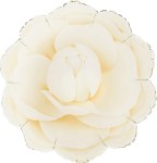 Фигура Цветок, Камелия, Кремовый