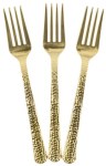 Вилки Арт Деко, Золото, Металлик