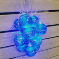 Распродажа! Новогодняя светодиодная гирлянда Орион со стразами, синяя