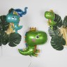 Мини-фигура, Динозаврик в короне, Зеленый