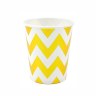 Стаканы одноразовые бумажные Золотые зигзаги