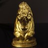 Фигурка гипс «Конь: шахматная фигура», старое золото