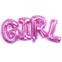 Фигура, Надпись GIRL розовая
