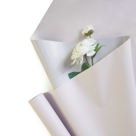 Пленка Корея "Пудра/Теплый серый" на втулке, 50мкм