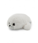 Мягкая игрушка нерпа Mimis, белая, 25 см, с вышивкой, Байкальские сувениры